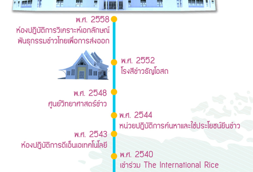 ผลงานเด่นศูนย์วิทยาศาสตร์ข้าว
